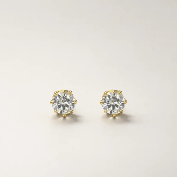 Essence CZ Gold Studs