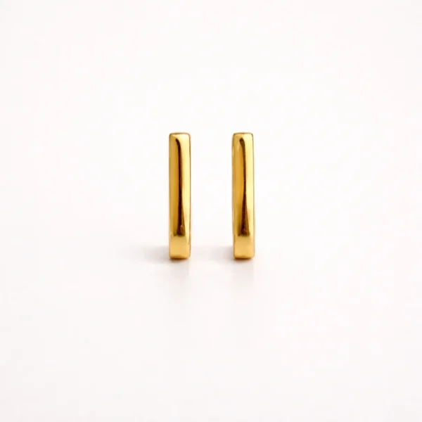 Lock Gold Hoop Earrings