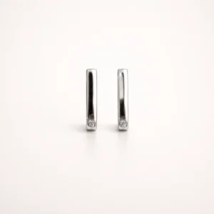 Lock Silver Hoop Earrings Lock Silver Hoop Earrings